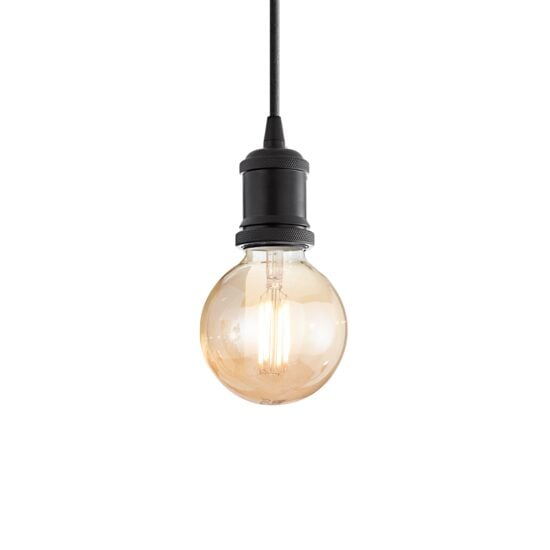 Lustra neagra stil industrial 1xE27/60W, Frida SP1 139425 Ideal Lux