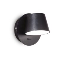 Aplica moderna neagra LED 6.5W/480lm/3000K, Gim AP 167121 Ideal Lux