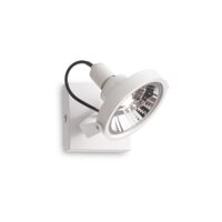 Spot alb dispersor reglabil 1xGU10/50W, Glim PL1 200194 Ideal Lux