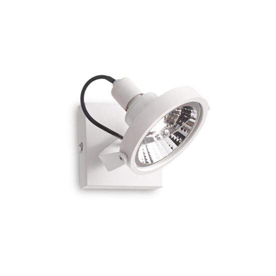 Spot alb dispersor reglabil 1xGU10/50W, Glim PL1 200194 Ideal Lux