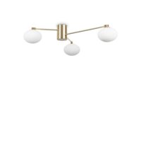 Plafoniera moderna aurie abajururi sticla 3xG9/28W, Hermes PL3 D90 288260 Ideal Lux