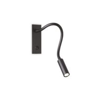 Aplica moderna neagra brat flexibil LED 3W/300lm/3000K, Io AP 272030 Ideal Lux