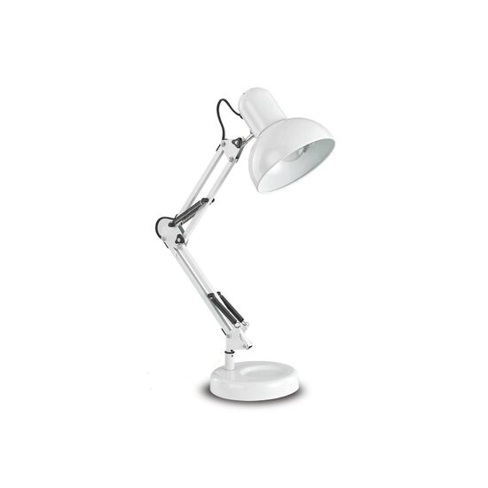 Veioza tehnica alba brat arcuit 1xE27/42W, Kelly TL1 108117 Ideal Lux