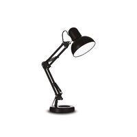 Veioza tehnica neagra brat arcuit 1xE27/42W, Kelly TL1 108094 Ideal Lux