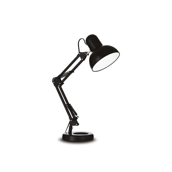 Veioza tehnica neagra brat arcuit 1xE27/42W, Kelly TL1 108094 Ideal Lux