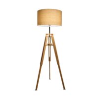 Lampadar modern trepied din lemn natural 1xE27/60W, Klimt PT1 137827 Ideal Lux