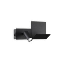 Aplica moderna neagra USB LED 4.5W/250lm/3000K, Komodo-1 AP 291796 Ideal Lux
