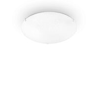 Plafoniera moderna alba abajur sticla 2xE27/60W, Lana PL2 068138 Ideal Lux