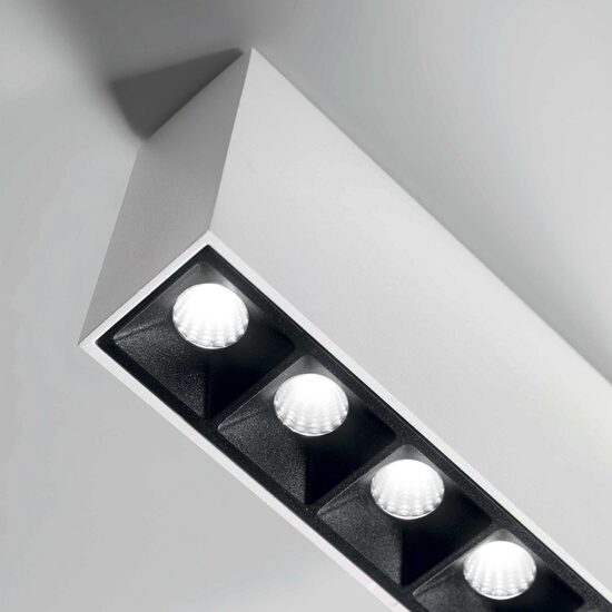 Plafoniera alba stil industrial LED 12.5W/1200lm/3000K, Lika PL 248530 Ideal Lux