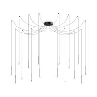 Candelabru modern negru LED 16W/1300lm/3000K, Lucciola SP16 284002 Ideal Lux