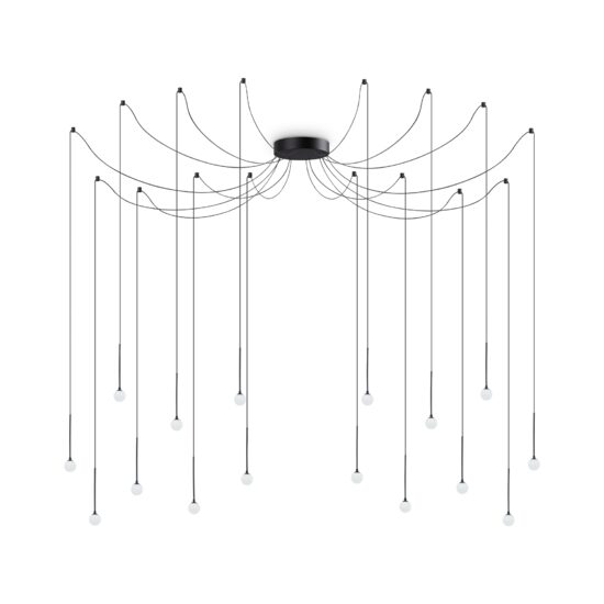 Candelabru modern negru LED 16W/1300lm/3000K, Lucciola SP16 284002 Ideal Lux