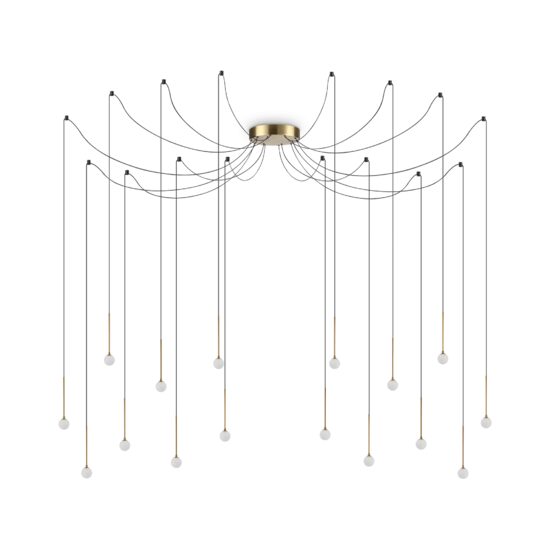 Candelabru modern auriu LED 16W/1300lm/3000K, Lucciola SP16 284019 Ideal Lux