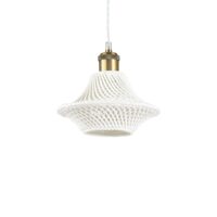 Lustra moderna abajur ceramic impletit 1xE27/60W, Lugano SP1 D21 206806 Ideal Lux