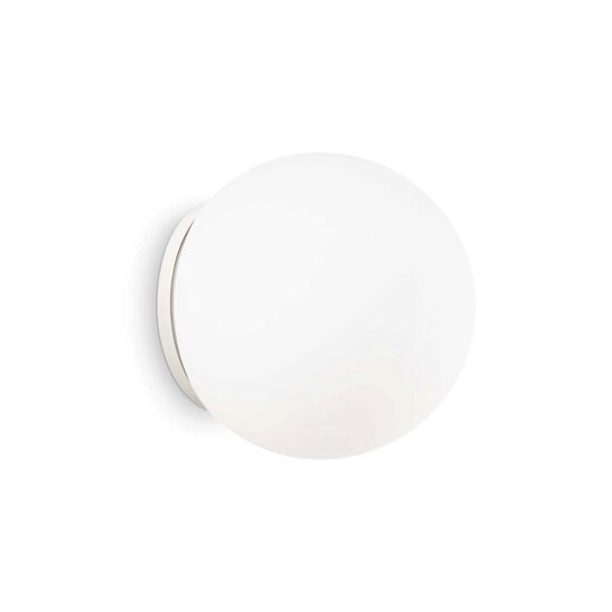 Aplica moderna abajur sferic alb 1xE27/42W, Mapa Bianco AP1 D30 059822 Ideal Lux