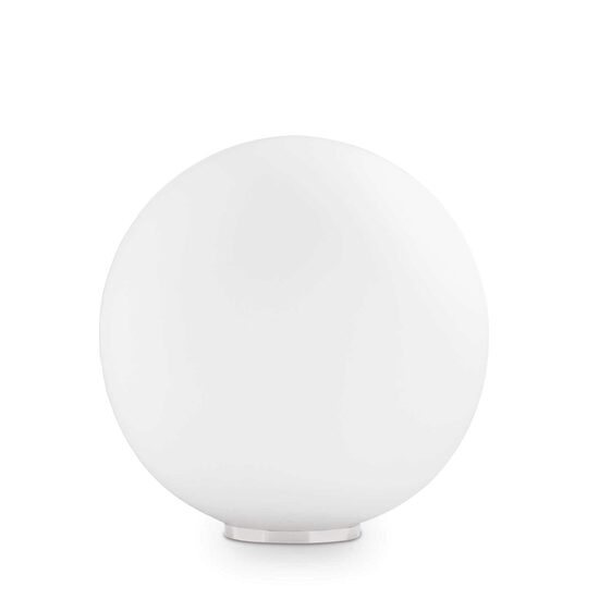 Veioza moderna abajur sferic alb 1xE27/42W, Mapa Bianco TL1 D40 000206 Ideal Lux
