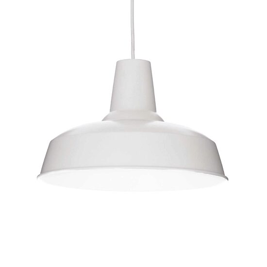 Lustra moderna metalica alba 1xE27/42W, Moby SP1 102047 Ideal Lux