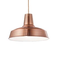 Lustra moderna metalica cupru 1xE27/42W, Moby SP1 093697 Ideal Lux