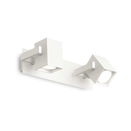 Spot modern alb dispersoare reglabile 2xGU10/50W, Mouse AP2 073545 Ideal Lux