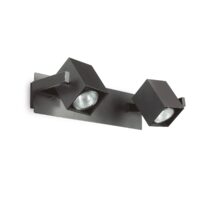 Spot modern neagra dispersoare reglabile 2xGU10/50W, Mouse AP2 156705 Ideal Lux