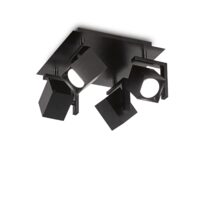 Spot modern negru dispersoare reglabile 4xGU10/50W, Mouse PL4 156712 Ideal Lux