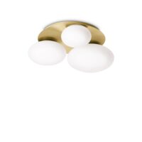 Plafoniera moderna alama abajururi sticla 3xGX53/15W, Ninfea PL3 293660 Ideal Lux