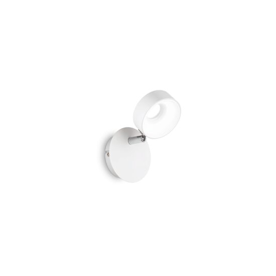 Spot alb dispersor reglabil LED 6W/700lm/3000K, Oby AP1 196688 Ideal Lux
