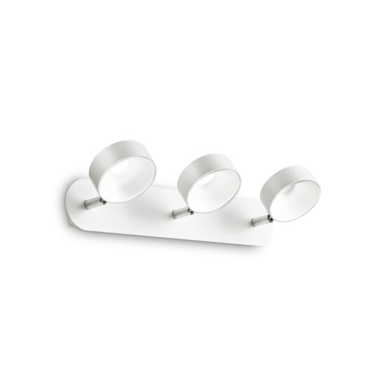 Spot alb dispersoare reglabile LED 18W/2100lm/3000K, Oby PL3 196701 Ideal Lux