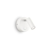 Spot alb stil industrial LED 3W/140lm/3000K, Page AP Round 142586 Ideal Lux