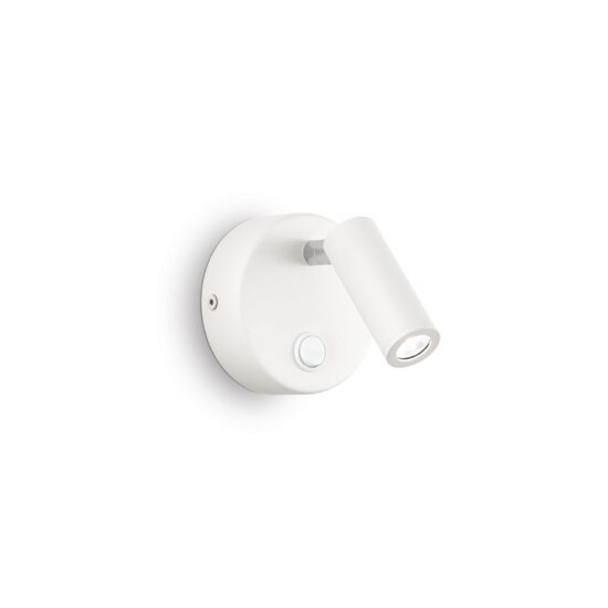 Spot alb stil industrial LED 3W/140lm/3000K, Page AP Round 142586 Ideal Lux