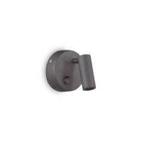 Spot negru stil industrial LED 3W/145lm/3000K, Page AP Round 142579 Ideal Lux