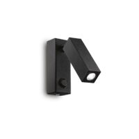 Spot negru stil industrial LED 3W/140lm/3000K, Page AP Square 142241 Ideal Lux