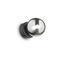 Aplica moderna neagra abajur sticla fumurie 1xG9/15W, Perlage AP1 292403 Ideal Lux