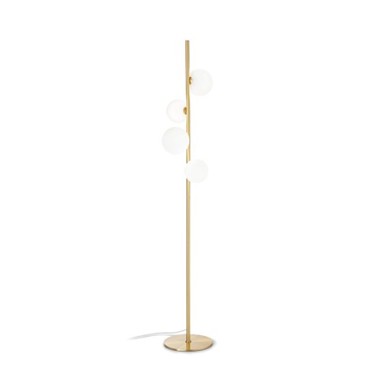 Lampadar modern alama abajururi sticla alba 4xG9/15W, Perlage PT4 277967 Ideal Lux