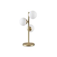 Veioza moderna, alama, abajururi din sticla alba, 3xG9/15W, Perlage TL3 292472, Ideal Lux