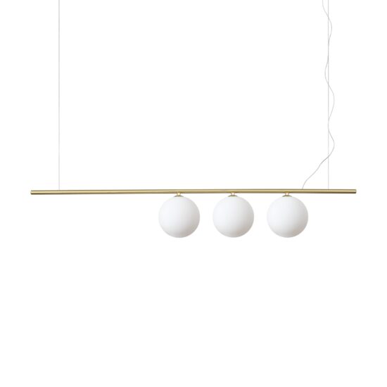 Candelabru modern alama abajururi sticla 3xG9/40W, Perline SP3 282114 Ideal Lux