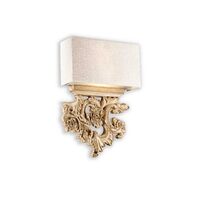 Aplica clasica rama rasina abajur textil 2xE17/40W, Peter AP2 075211 Ideal Lux