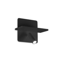 Aplica moderna neagra LED 10W/1150lm/3000K, Piano AP 287300 Ideal Lux