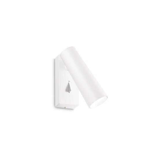 Spot modern alb dispersor reglabil LED 7W/670lm/3000K, Pipe AP 280998 Ideal Lux