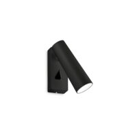 Spot modern negru dispersor reglabil LED 7W/670lm/3000K, Pipe AP 281001 Ideal Lux