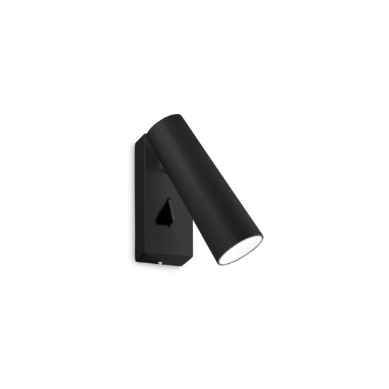 Spot modern negru dispersor reglabil LED 7W/670lm/3000K, Pipe AP 281001 Ideal Lux
