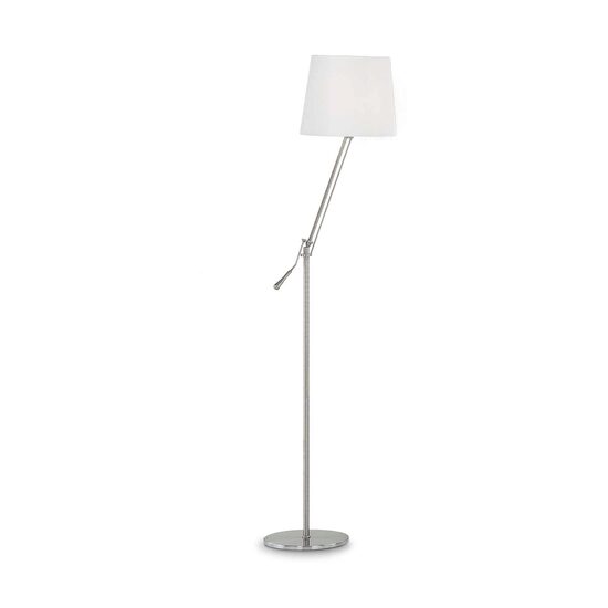 Lampadar modern cromat reglabil abajur textil 1xE27/60W, Regol PT1 014609 Ideal Lux