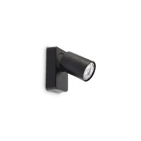 Spot modern negru dispersor rotativ 1xGU10/35W, Rudy AP1 Round 229010 Ideal Lux