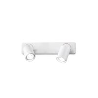 Spot modern alb dispersor rotativ  2xGU10/35W, Rudy AP2 Round 229041 Ideal Lux