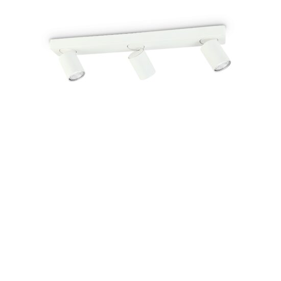 Spot modern alb dispersor rotativ 3xGU10/35W, Rudy PL3 229065 Ideal Lux