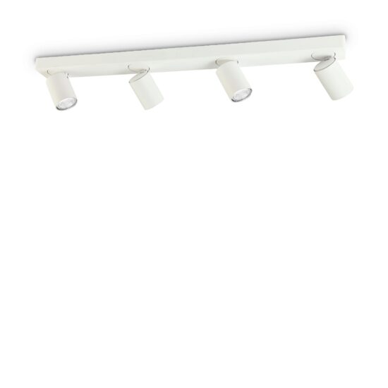 Spot modern alb dispersor rotativ 4xGU10/35W, Rudy PL4 229089 Ideal Lux