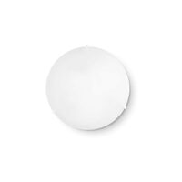 Plafoniera moderna alba sticla serigrafiata 3xE27/60W, Simply PL3 007984 Ideal Lux