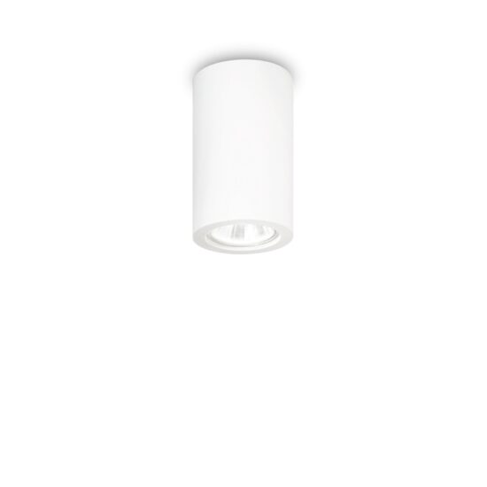 Spot modern alb din ipsos 1xGU10/35W, Tower PL1 Round 155869 Ideal Lux