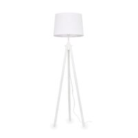 Lampadar modern alb din lemn natural 1xE27/42W, York PT1 121406 Ideal Lux