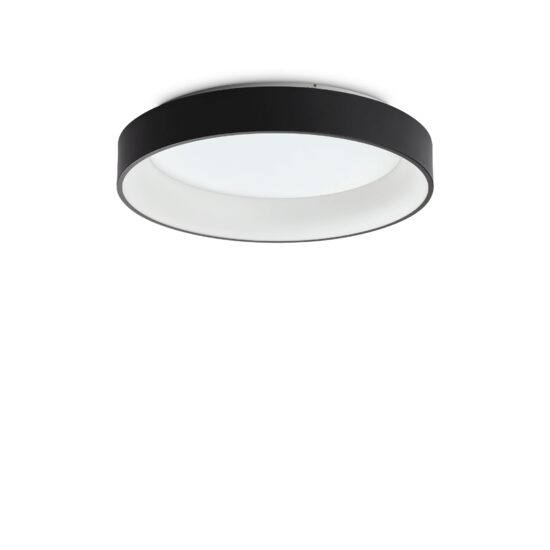 Plafoniera moderna neagra LED 43W/4400lm/3000K, Ziggy PL D60 307213 Ideal Lux