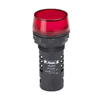 Lampa semnalizare LED din plastic, 220V, AC/DC, rosu, Himel HLD1122A21M4